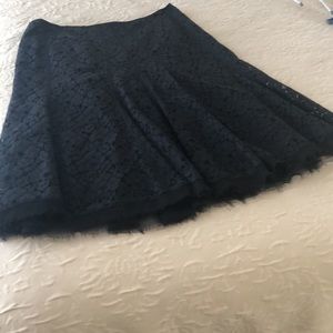 Tahari Black Lace Skirt